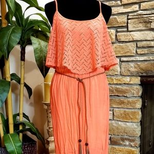 Peach Maxi Dress - Never Worn